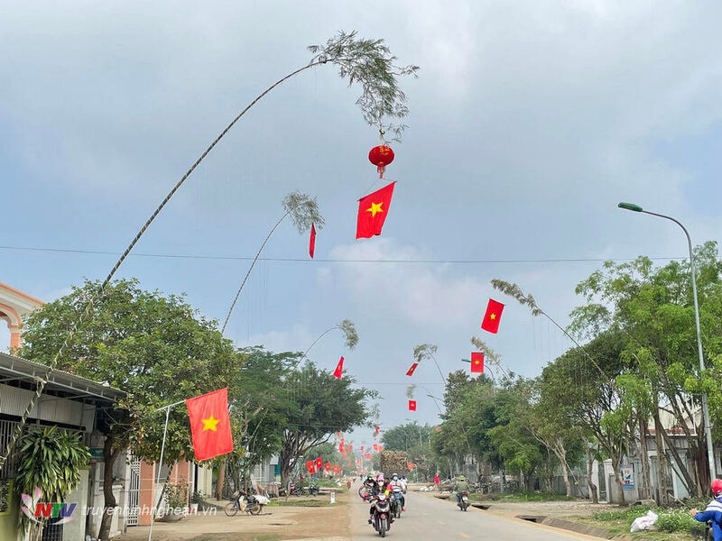 Dựng cây nêu ngày Tết
