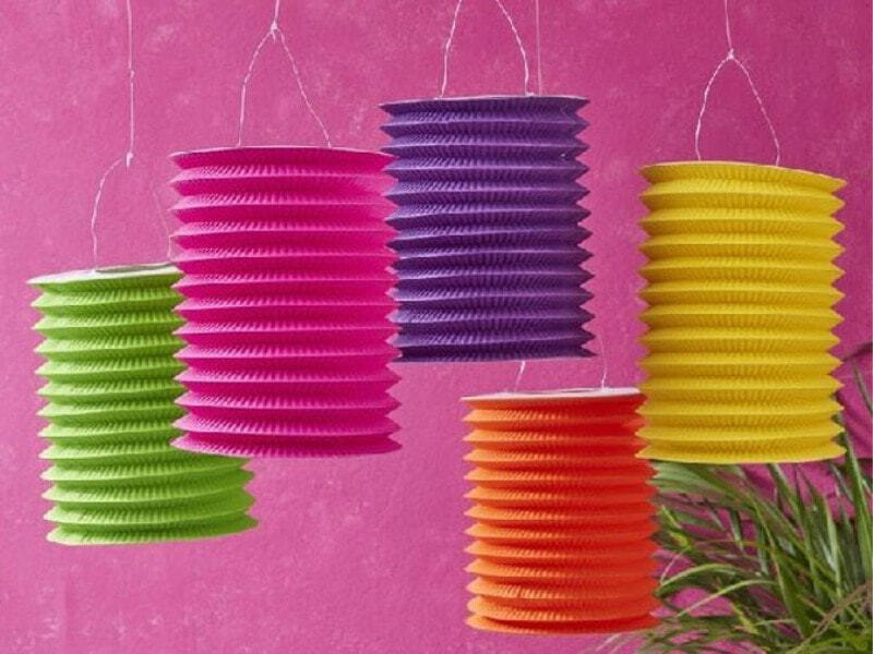 Lồng đèn giấy nhún