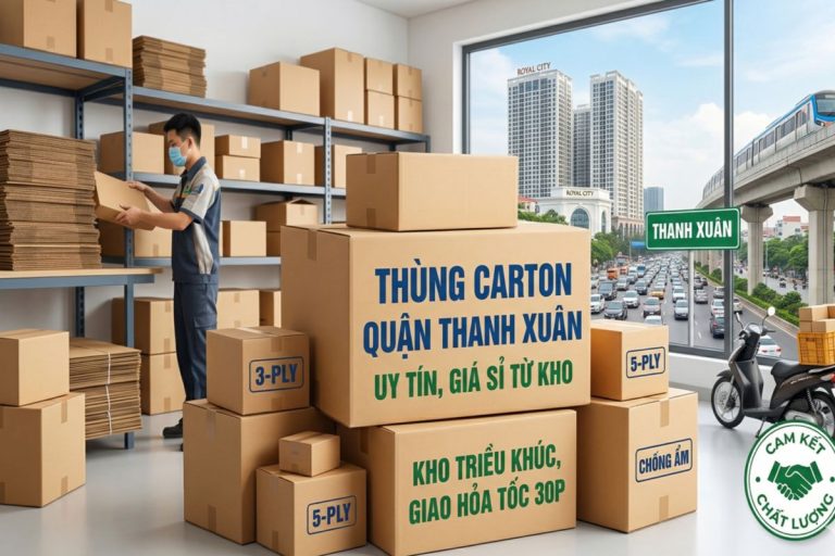 Địa chỉ cung cấp thùng carton quận Thanh Xuân uy tín