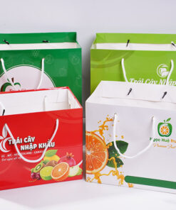 túi giấy đựng hoa quả, túi giấy đựng giỏ hoa quả, túi đựng hoa quả, túi giấy đựng trái cây, túi đựng trái cây