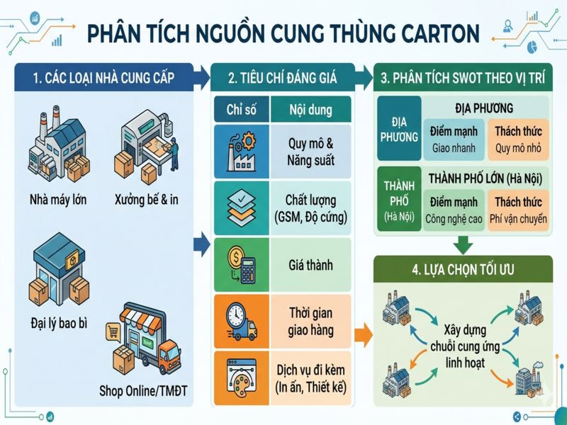 Địa chỉ phân phối thùng carton tại Cao Bằng giá tốt, uy tín cao 8 Phân tích nguồn cung thùng carton