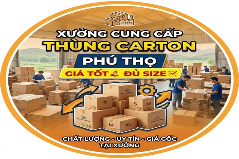 Xưởng cung cấp thùng carton tại Phú Thọ giá tốt, đủ size