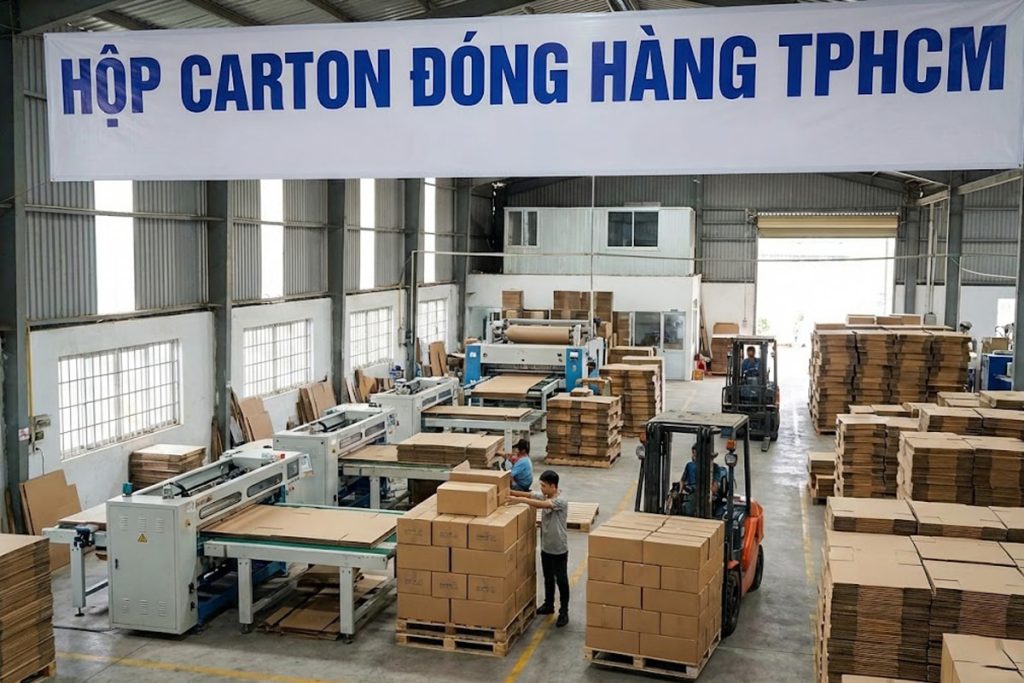 Top 8 xưởng sản xuất hộp carton đóng hàng TPHCM uy tín 1 Hộp carton đóng hàng TPHCM