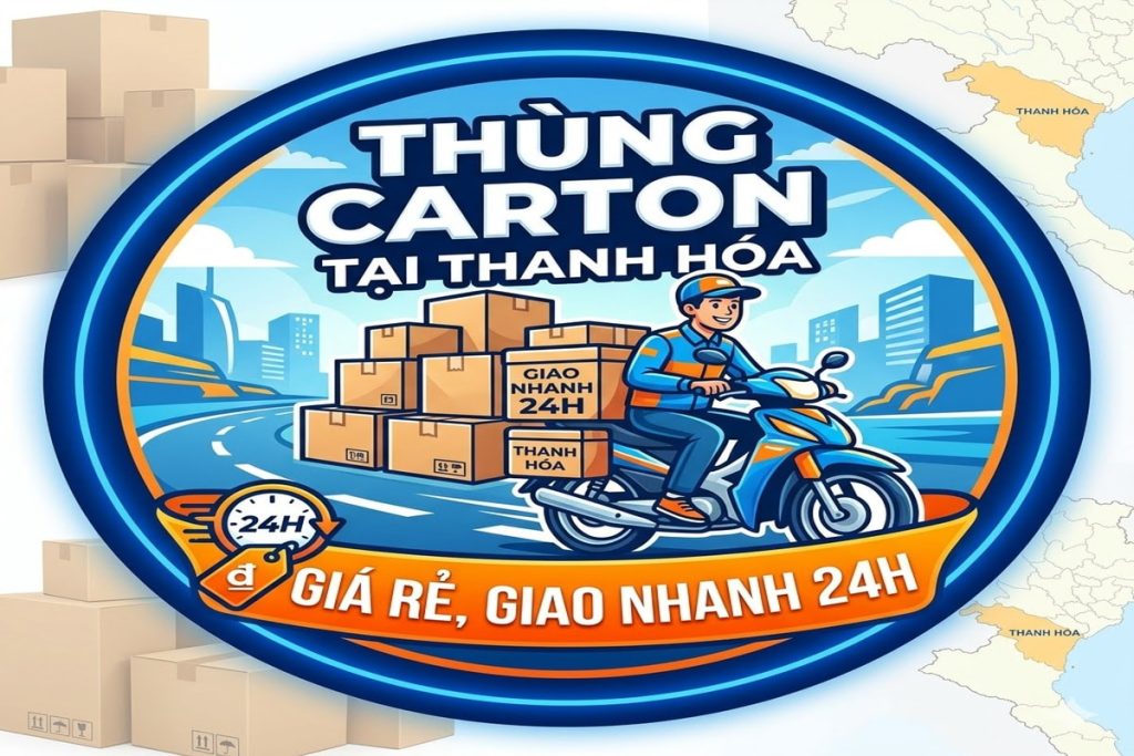 Thùng carton tại Thanh Hóa giá rẻ, giao nhanh 24H