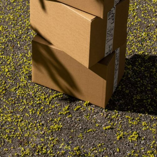 Hộp carton nắp đối 40x20x20cm, 3 lớp, sóng B 3 hộp carton 40x20x20cm nắp đối 3 lớp