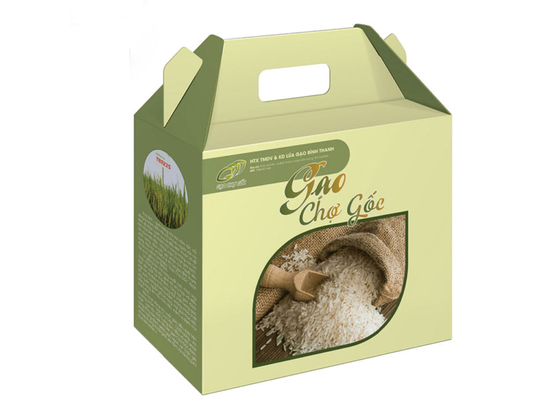 Bao bì gạo bằng hộp giấy