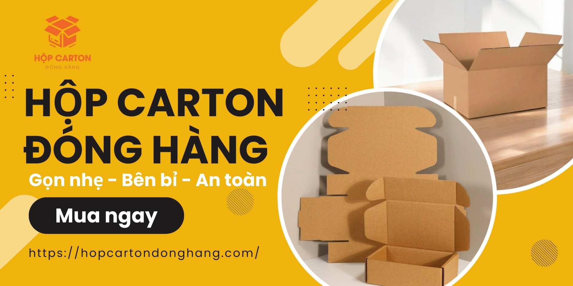 Banner hộp carton đóng hàng4