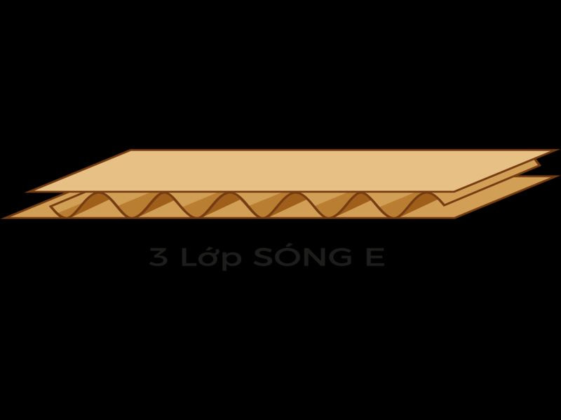Carton sóng E 3 lớp