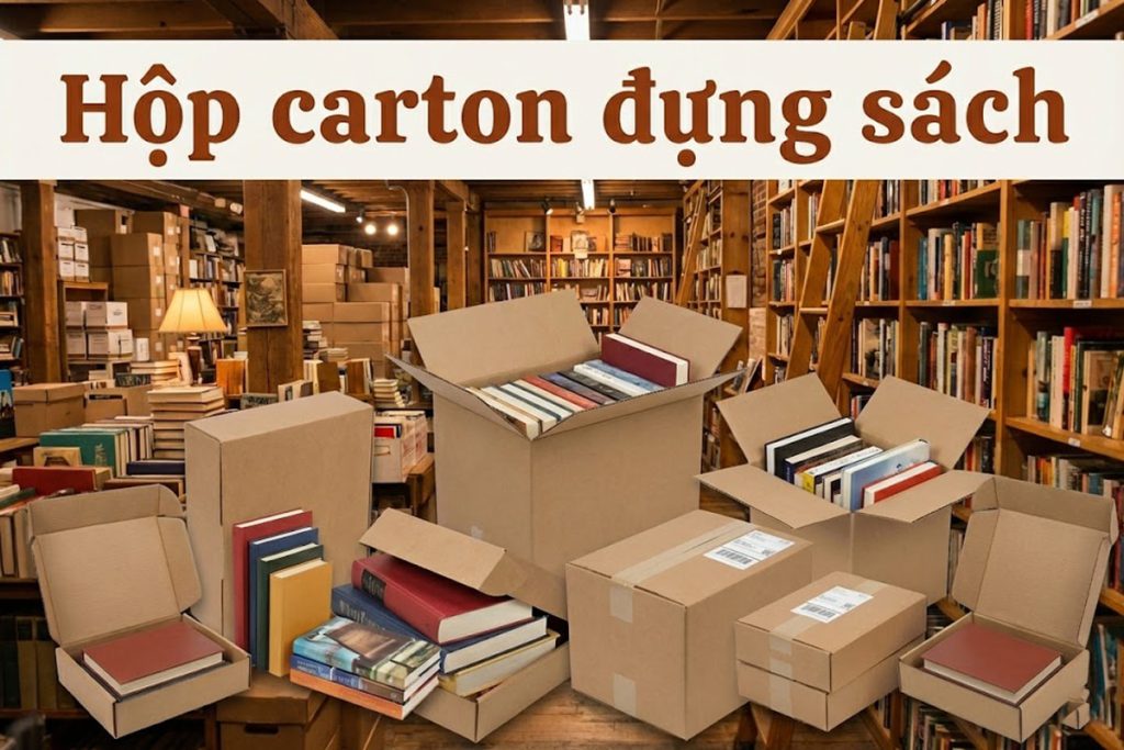 Hộp carton đựng sách
