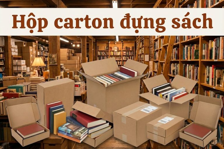 Hộp carton đựng sách