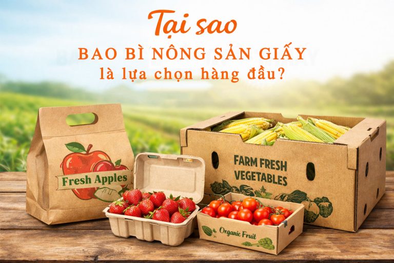 Tại sao bao bì nông sản bằng giấy là lựa chọn hàng đầu