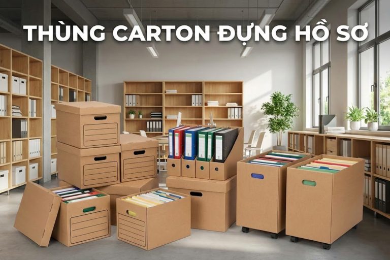 Thùng carton đựng hồ sơ