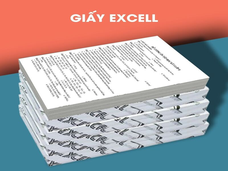 So sánh giấy 70gsm và 80gsm: Giấy in văn phòng Excel A4 70gsm