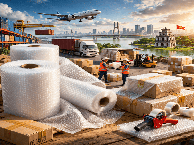 Năng lực sản xuất xốp nổ bọc hàng Hà Nội
