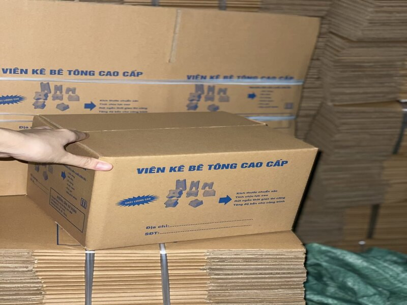 Thông số sản phẩm hộp viên kê bê tông 25x22x20cm