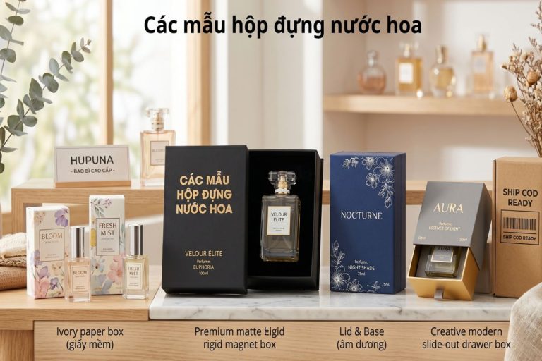 Các mẫu hộp đựng nước hoa phổ biến