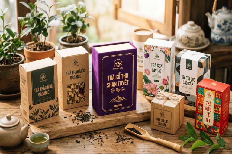 Các mẫu hộp đựng trà bằng giấy