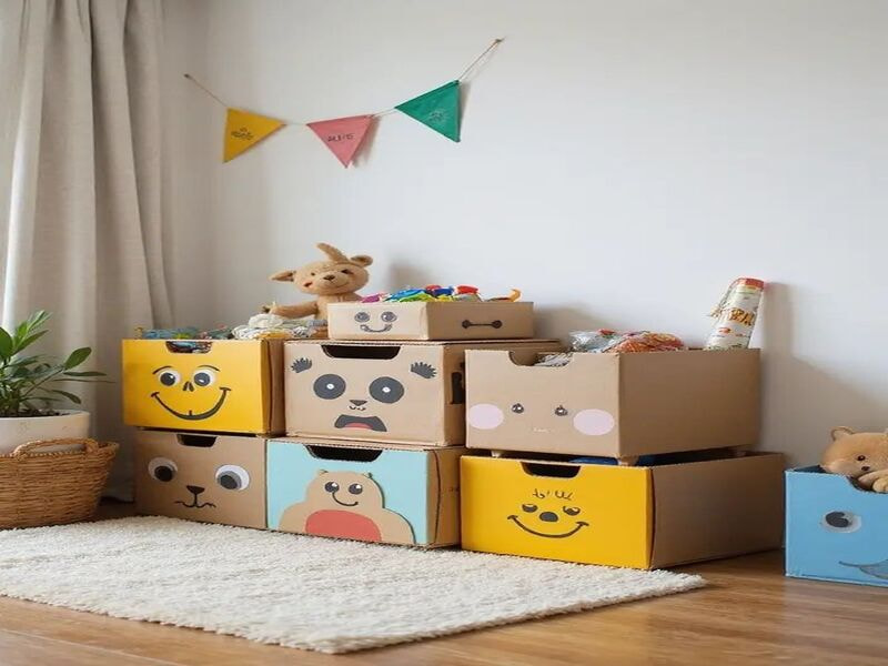 Ý tưởng làm đồ thủ công từ bìa cứng để giải trí