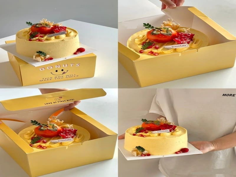 Các mẫu hộp đựng thực phẩm - Review chi tiết từng loại 9 Hộp giấy cao cấp đựng bánh kem