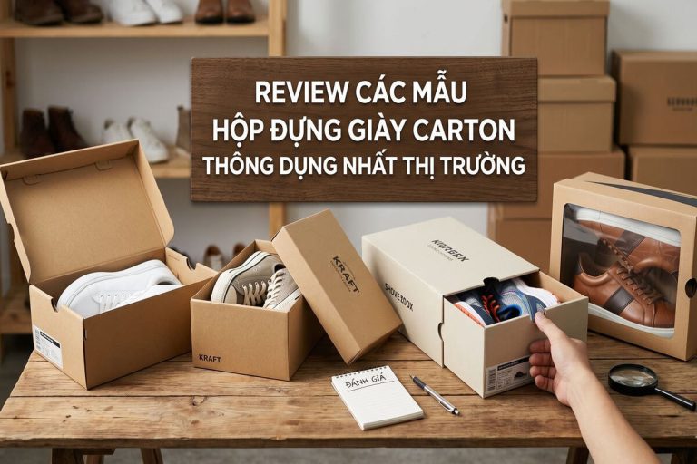 Review các mẫu hộp đựng giày carton thông dụng nhất thị trường