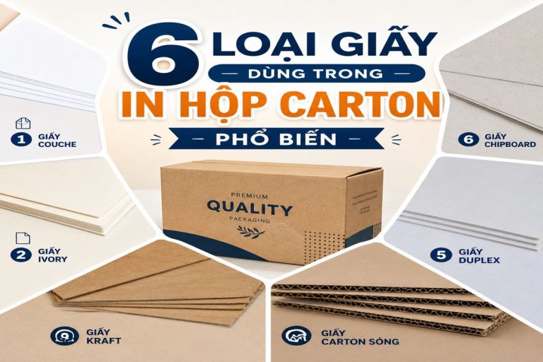 6 loại giấy dùng trong in hộp carton phổ biến
