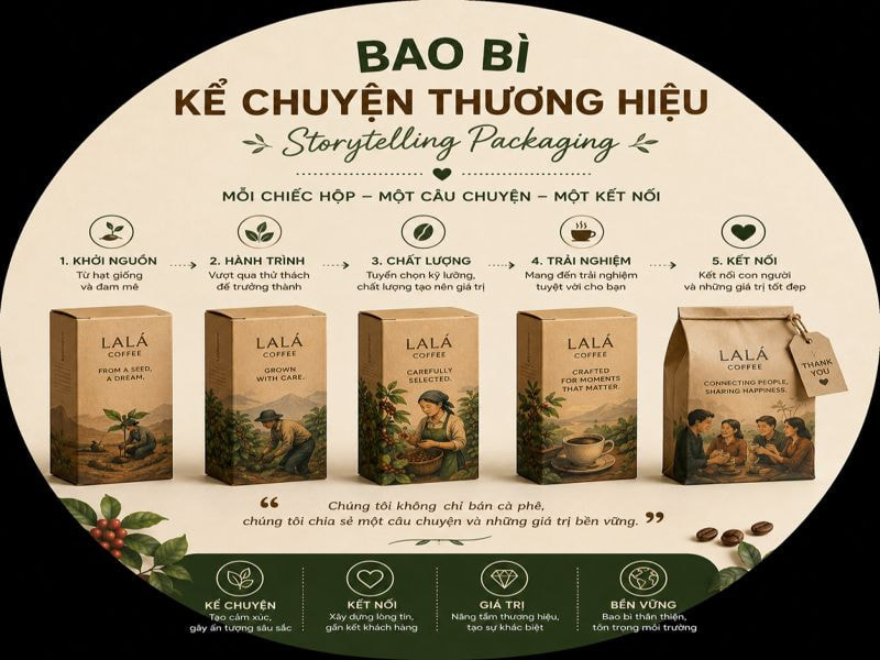 Những ý tưởng thiết kế bao bì sáng tạo đáng tham khảo 13 Bao bì kể chuyện thương hiệu (Storytelling Packaging)