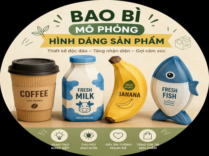 Những ý tưởng thiết kế bao bì sáng tạo đáng tham khảo 8 Bao bì mô phỏng hình dáng sản phẩm