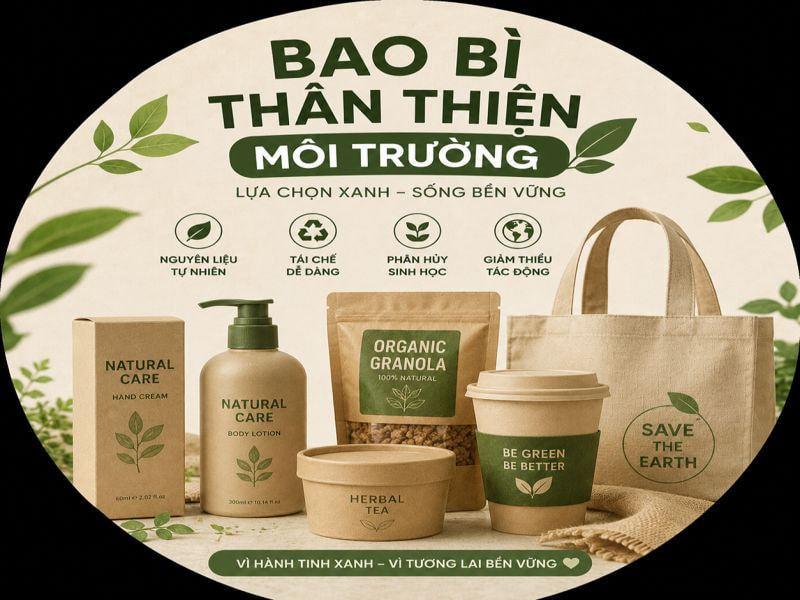 Những ý tưởng thiết kế bao bì sáng tạo đáng tham khảo 12 Bao bì thân thiện môi trường (Eco-friendly)