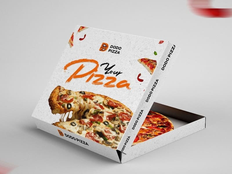 Các mẫu hộp đựng pizza phổ biến hiện nay 8 Hộp pizza nắp gài truyền thống