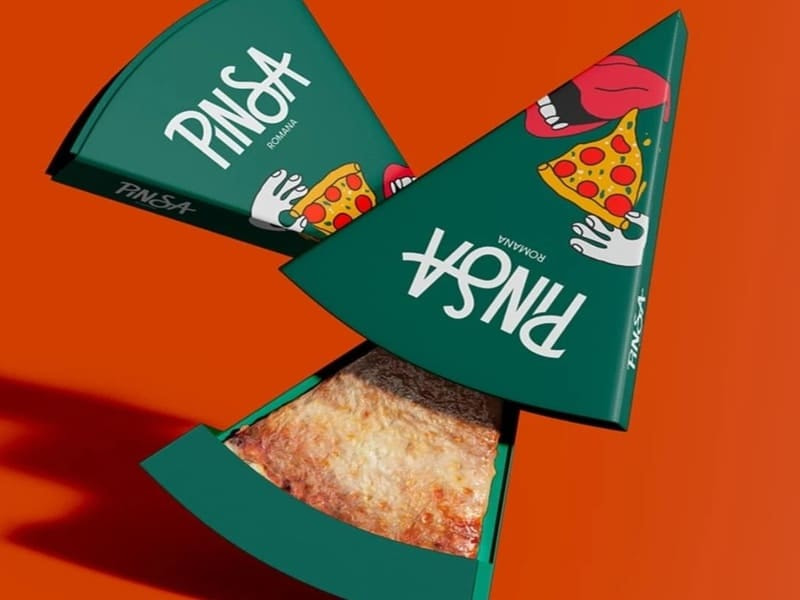 Các mẫu hộp đựng pizza phổ biến hiện nay 9 Hộp pizza tam giác