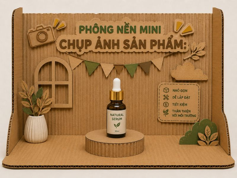 DIY làm Backdrop từ carton đơn giản và sáng tạo 12 Phông nền mini chụp ảnh sản phẩm