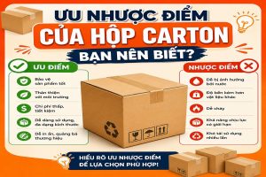 Ưu nhược điểm của hộp carton bạn nên biết