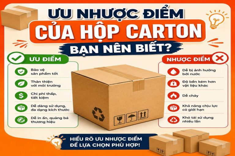 Ưu nhược điểm của hộp carton bạn nên biết