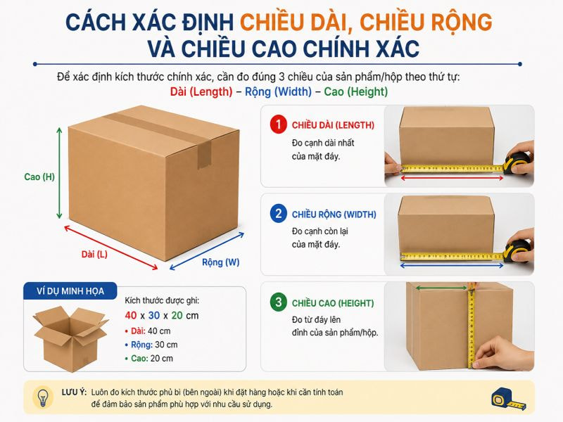 Ký hiệu dài rộng cao là gì? Cách đọc và ghi kích thước chính xác 8 Cách xác định chiều dài, chiều rộng và chiều cao chính xác