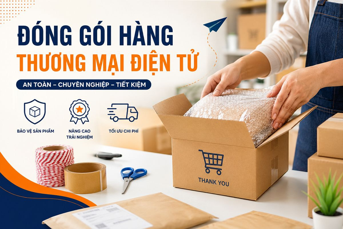 Đóng gói hàng thương mại điện tử chuẩn