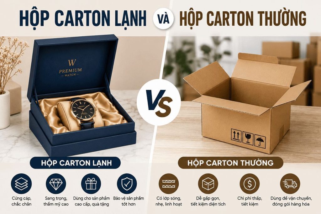 Hộp carton lạnh và hộp carton thường - Nên chọn loại nào? 1 Hộp carton lạnh và hộp carton thường
