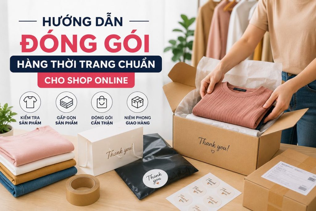 Hướng dẫn đóng gói hàng thời trang chuẩn cho shop online