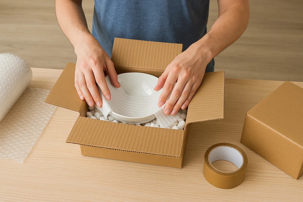 Cách đóng gói đồ dùng nhà bếp an toàn, chống vỡ