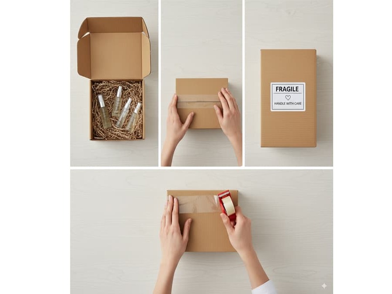 Cách đóng gói hàng trên shopee đúng chuẩn, giảm rủi ro hoàn trả 9 Cách đóng gói mỹ phẩm và sản phẩm dạng lỏng