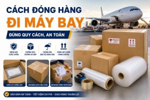 Cách đóng hàng đi máy bay đúng quy cách, an toàn