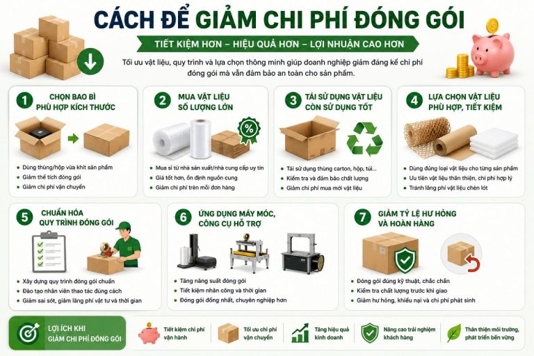 Hướng dẫn cách để giảm chi phí đóng gói lên đến 30%