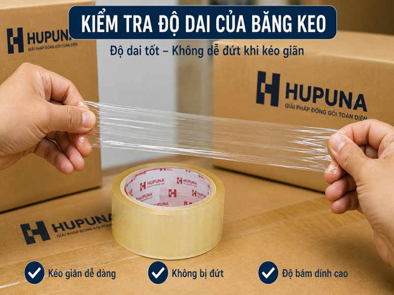Đánh giá băng keo chất lượng như thế nào? Tiêu chí cần biết 9 Kiểm tra độ dai của băng keo