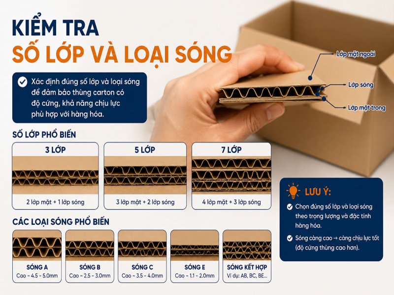 Kiểm tra số lớp và loại sóng