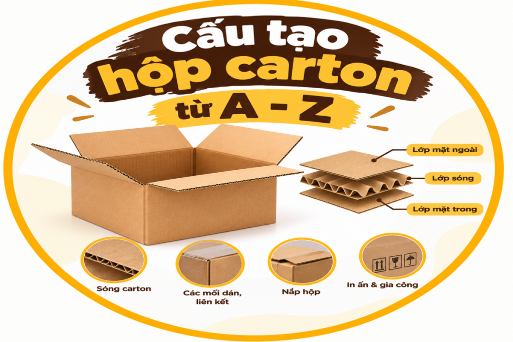 Cấu tạo hộp carton từ A - Z