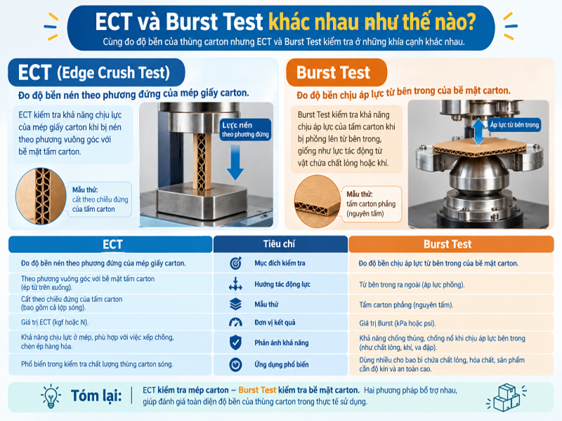 ECT và Burst Test khác nhau như thế nào?