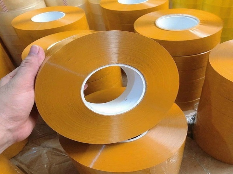 Băng keo vàng đục lõi thạch cao 5mm 1 Băng keo vàng đục ảnh 1