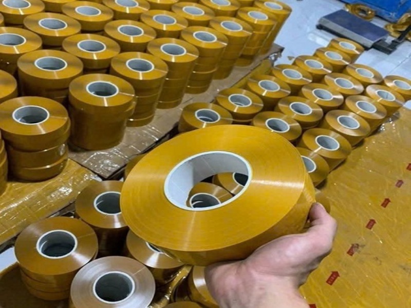 Băng keo vàng đục lõi thạch cao 5mm 2 Băng keo vàng đục ảnh 2