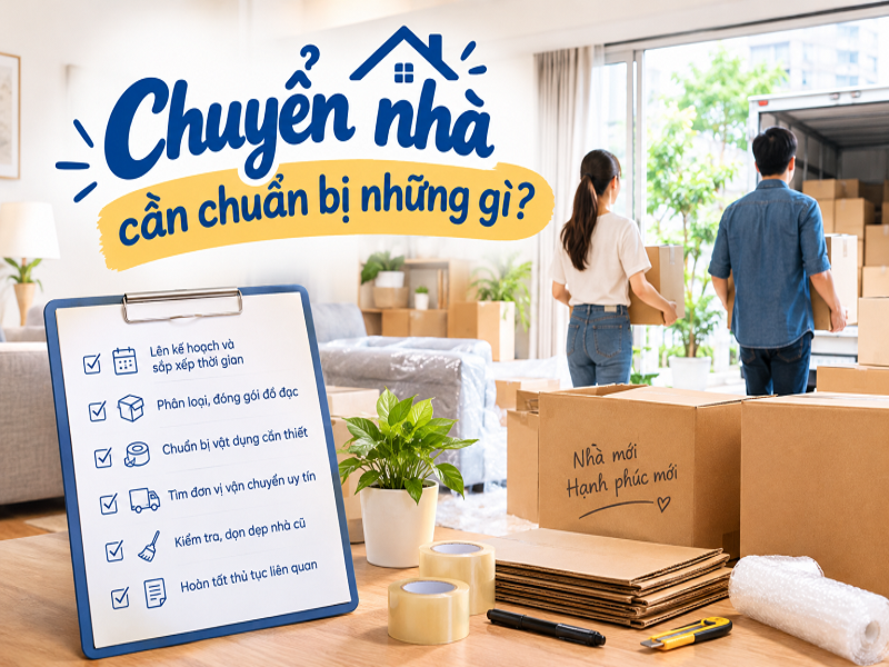 Chuyển nhà cần chuẩn bị những gì?